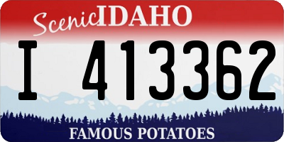 ID license plate I413362