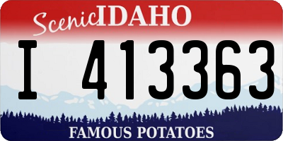 ID license plate I413363
