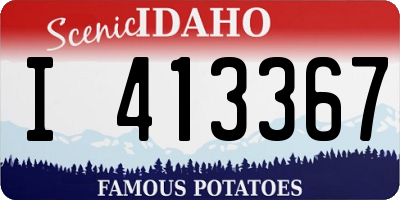 ID license plate I413367