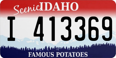 ID license plate I413369