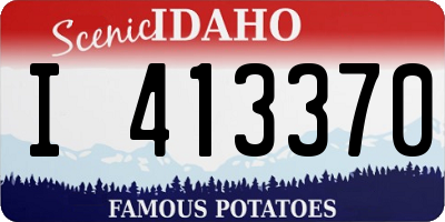 ID license plate I413370