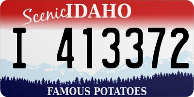 ID license plate I413372