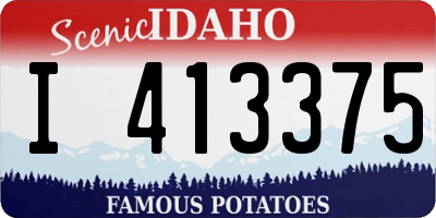 ID license plate I413375