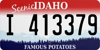 ID license plate I413379