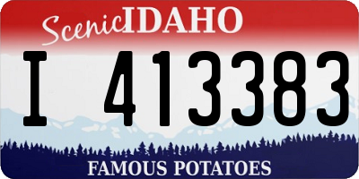 ID license plate I413383