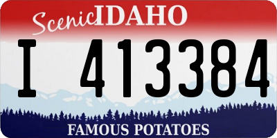 ID license plate I413384