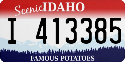 ID license plate I413385