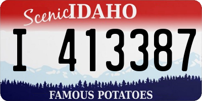 ID license plate I413387