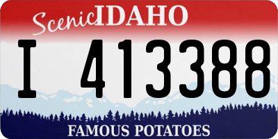 ID license plate I413388