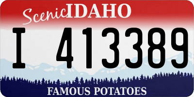 ID license plate I413389