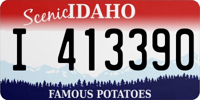 ID license plate I413390