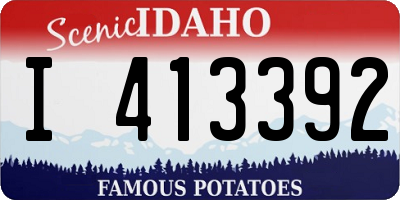 ID license plate I413392