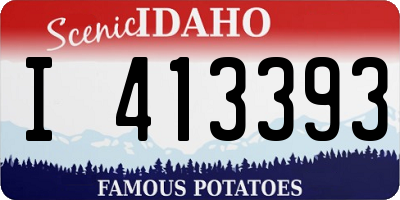 ID license plate I413393