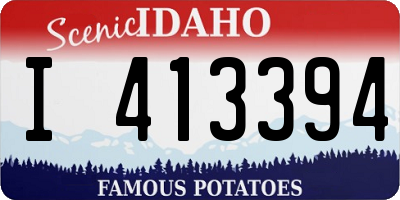 ID license plate I413394