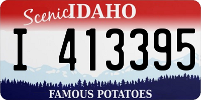 ID license plate I413395