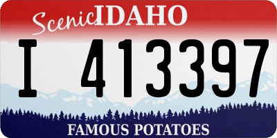 ID license plate I413397