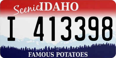 ID license plate I413398