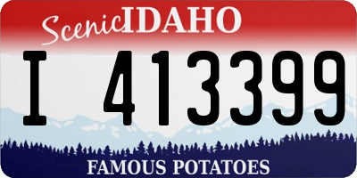 ID license plate I413399