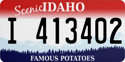 ID license plate I413402