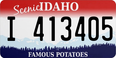 ID license plate I413405