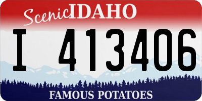 ID license plate I413406