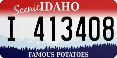 ID license plate I413408