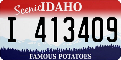 ID license plate I413409