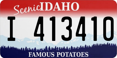ID license plate I413410