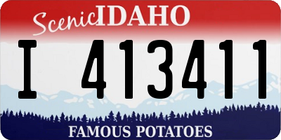 ID license plate I413411