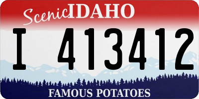 ID license plate I413412
