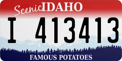 ID license plate I413413