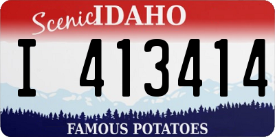 ID license plate I413414