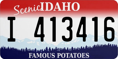 ID license plate I413416