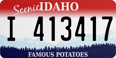 ID license plate I413417