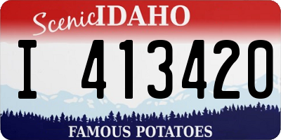 ID license plate I413420