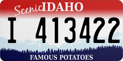 ID license plate I413422