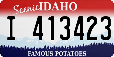 ID license plate I413423