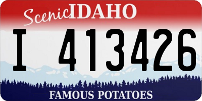 ID license plate I413426