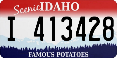 ID license plate I413428