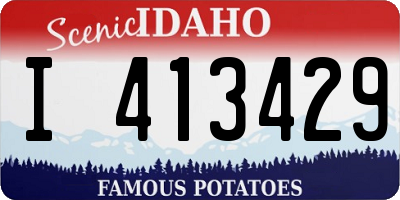 ID license plate I413429