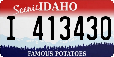 ID license plate I413430
