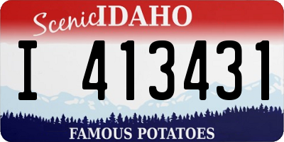ID license plate I413431