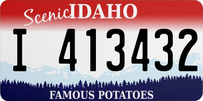 ID license plate I413432