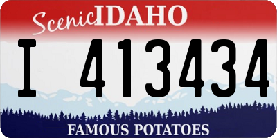 ID license plate I413434