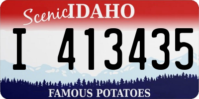 ID license plate I413435