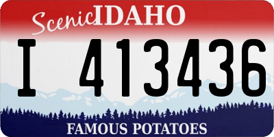 ID license plate I413436