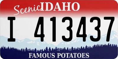 ID license plate I413437