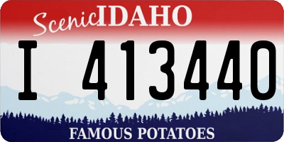 ID license plate I413440