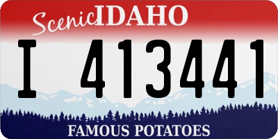 ID license plate I413441