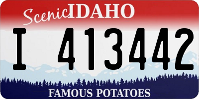 ID license plate I413442